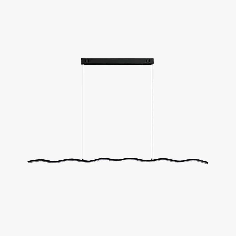 Lustre Moderne Simple À Ligne Ondulée Pour Restaurant - Clowas.fr