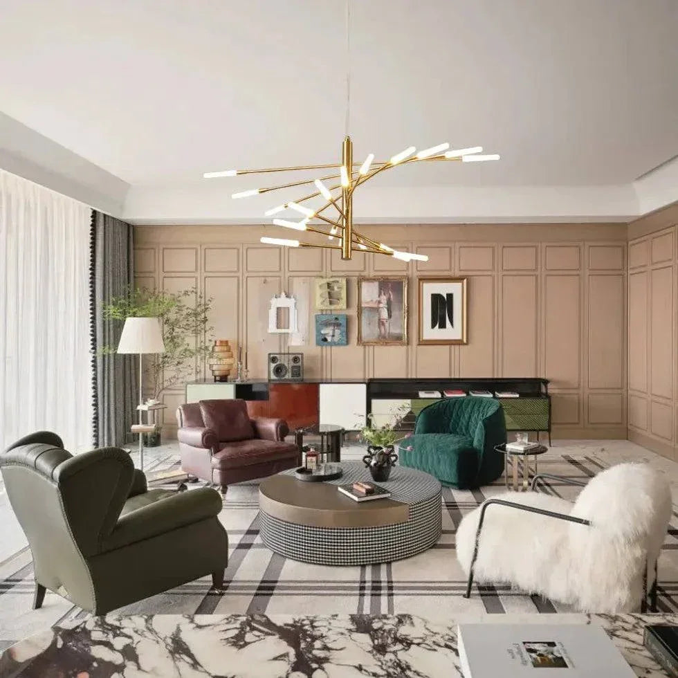 Lustre Noir Fer Moderne Créatif Restaurant - Clowas.fr