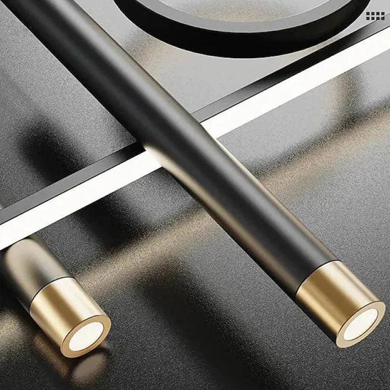 Suspension Led Noire Créative En Forme Aérodynamique - Clowas.fr