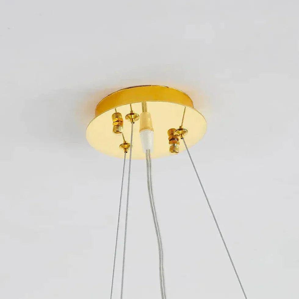 Suspension Luminaire Metal Luxe Cristal Moderne - Clowas.fr