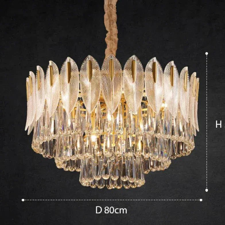 Lustre En Pampille Moderne Léger Luxueux Cristal - Clowas.fr