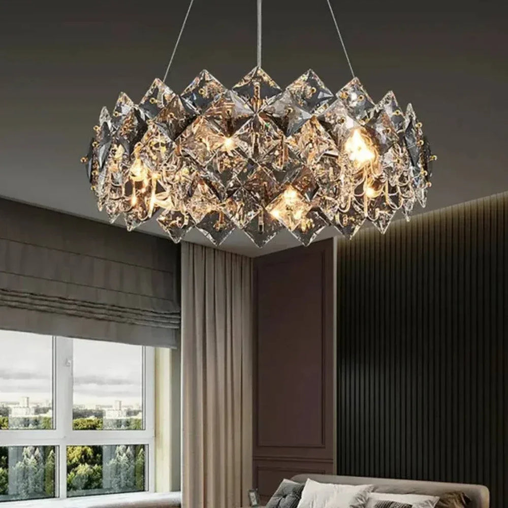 Suspension En Cristal Plié Pour Chambre Moderne - Clowas.fr