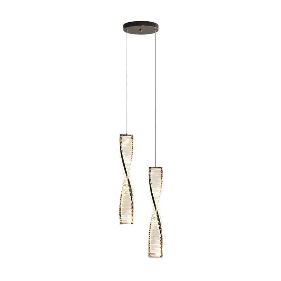 Lustre En Cuivre Cristal Moderne Au Design Simple - Clowas.fr