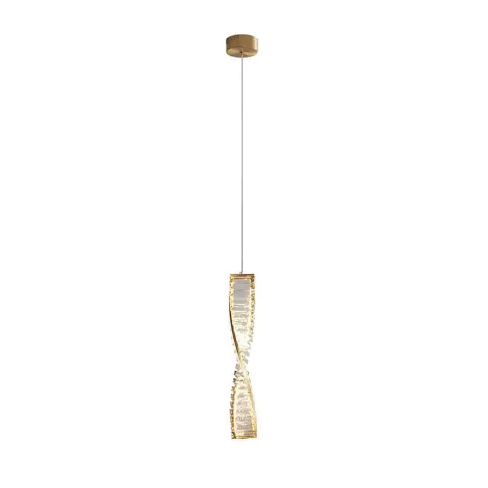 Lustre En Cuivre Cristal Moderne Au Design Simple - Clowas.fr