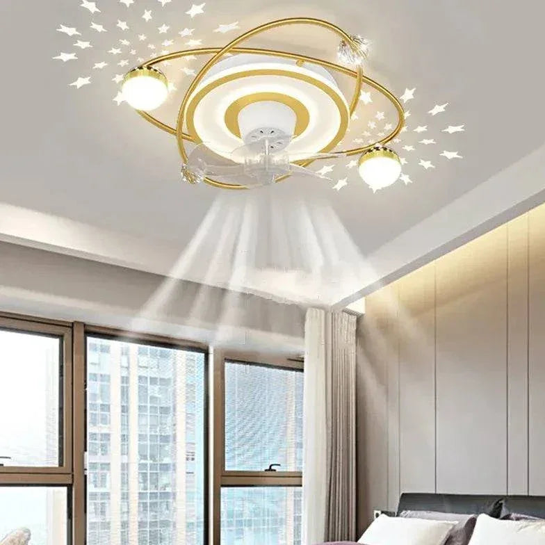 Lampe De Ventilateur De Plafond Led Pour Chambre D'Enfant Moderne - Clowas.fr