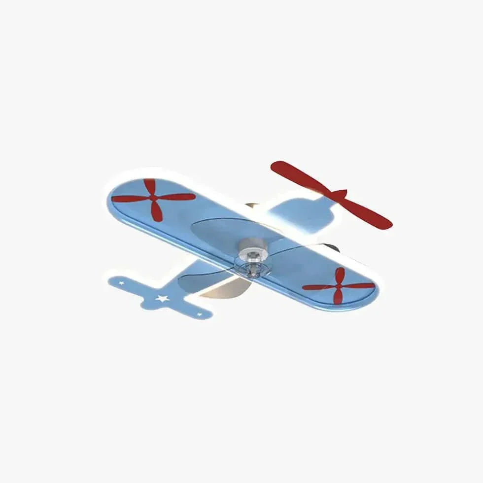 Plafonnier Ventilateur Led Orientable Bleu - Clowas.fr