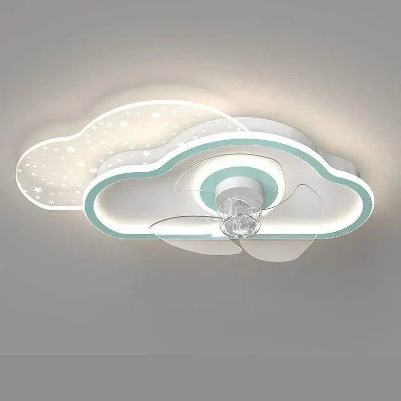 Plafonnier Ventilateur De Chambre En Forme De Nuage - Clowas.fr