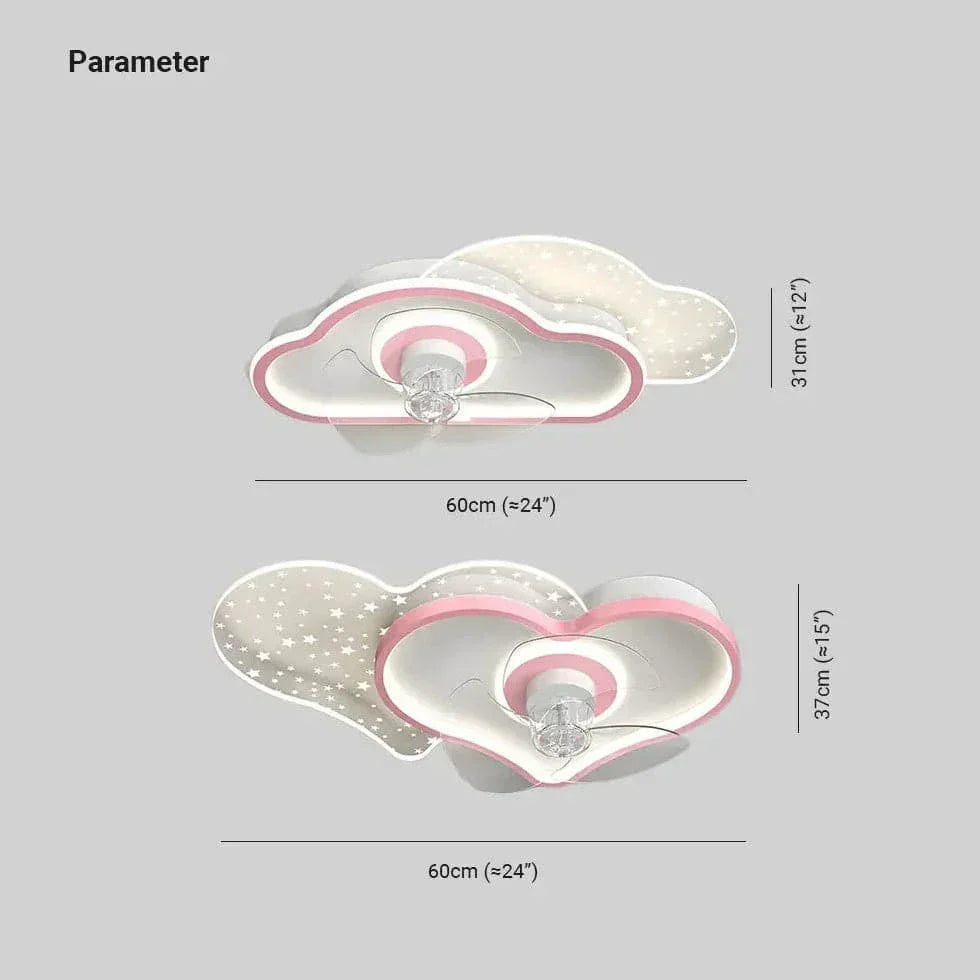 Plafonnier Ventilateur De Chambre En Forme De Nuage - Clowas.fr
