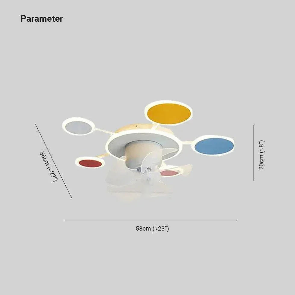 Plafonnier De Chambre À Coucher Ventilateur Moderne Nordique护 - Clowas.fr