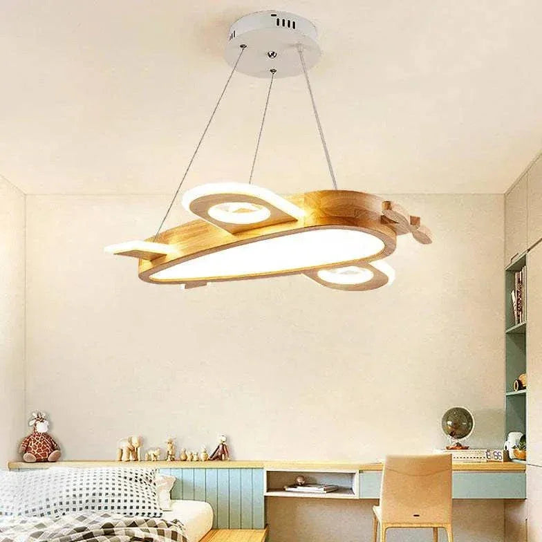 Lustre En Bois Suspendu Pour Chambre D'Avion - Clowas.fr