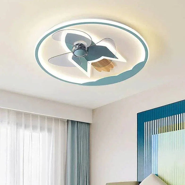 Luminaire Ventilateur De Plafond Moderne Chambre Enfant - Clowas.fr