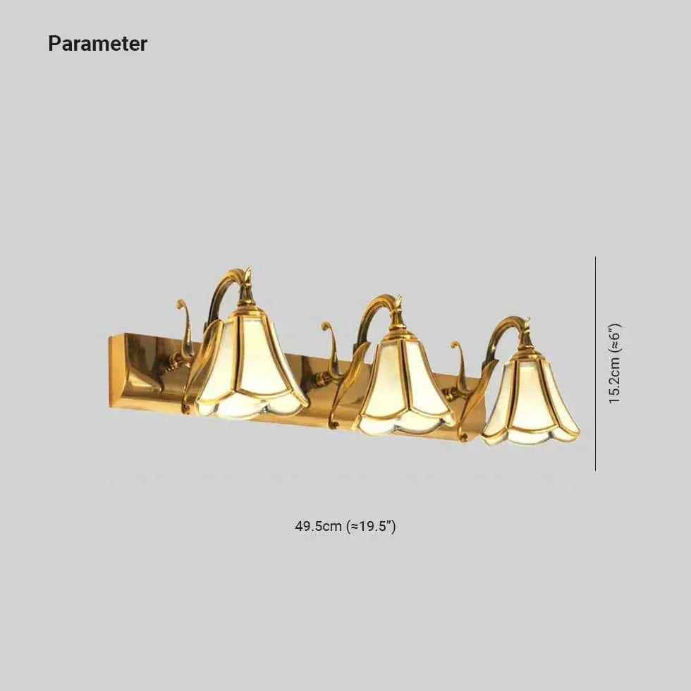 Luminaire Murale Salle De Bain Miroir En Cuivre - Clowas.fr