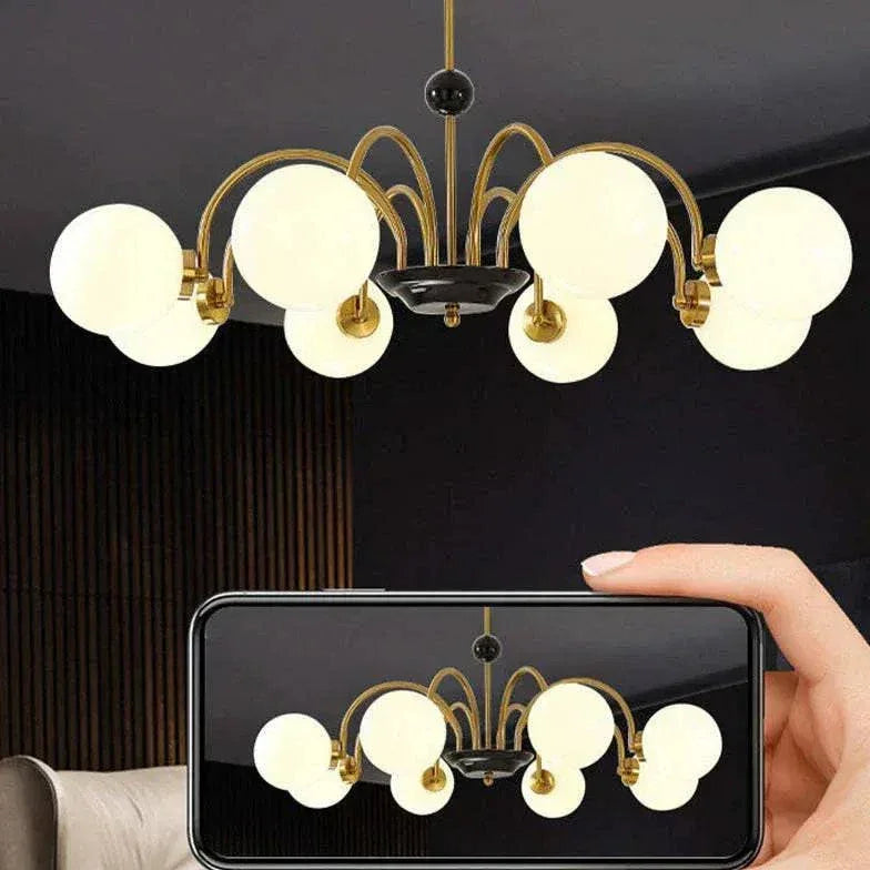 Lustre En Verre D'Art Moderne - Clowas.fr