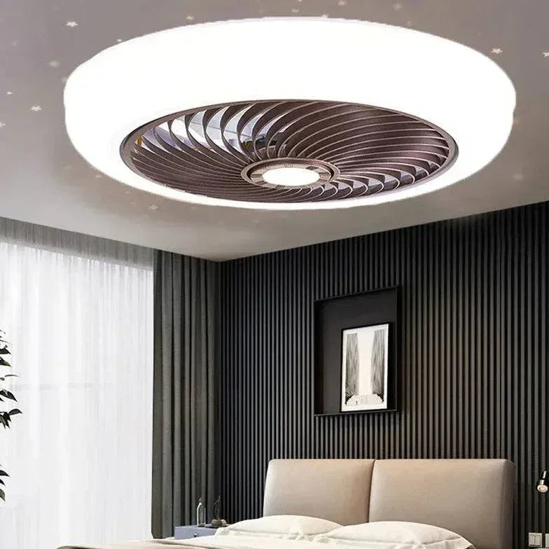 Plafonnier Ventilateur De Chambre En Spirale Invisible - Clowas.fr