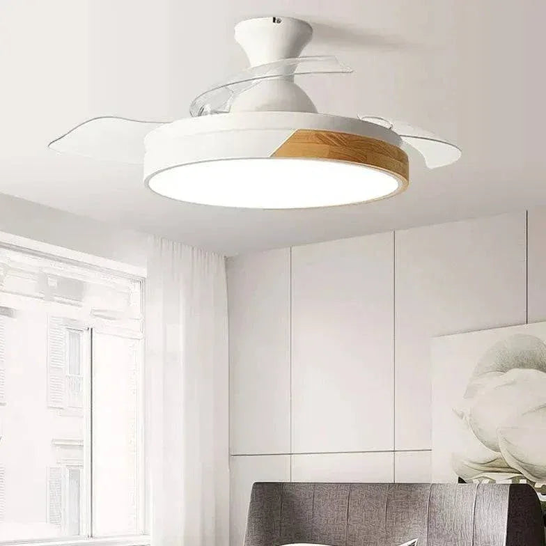 Lampes Led Plafond Ventilateur Invisible Moderne Bois - Clowas.fr