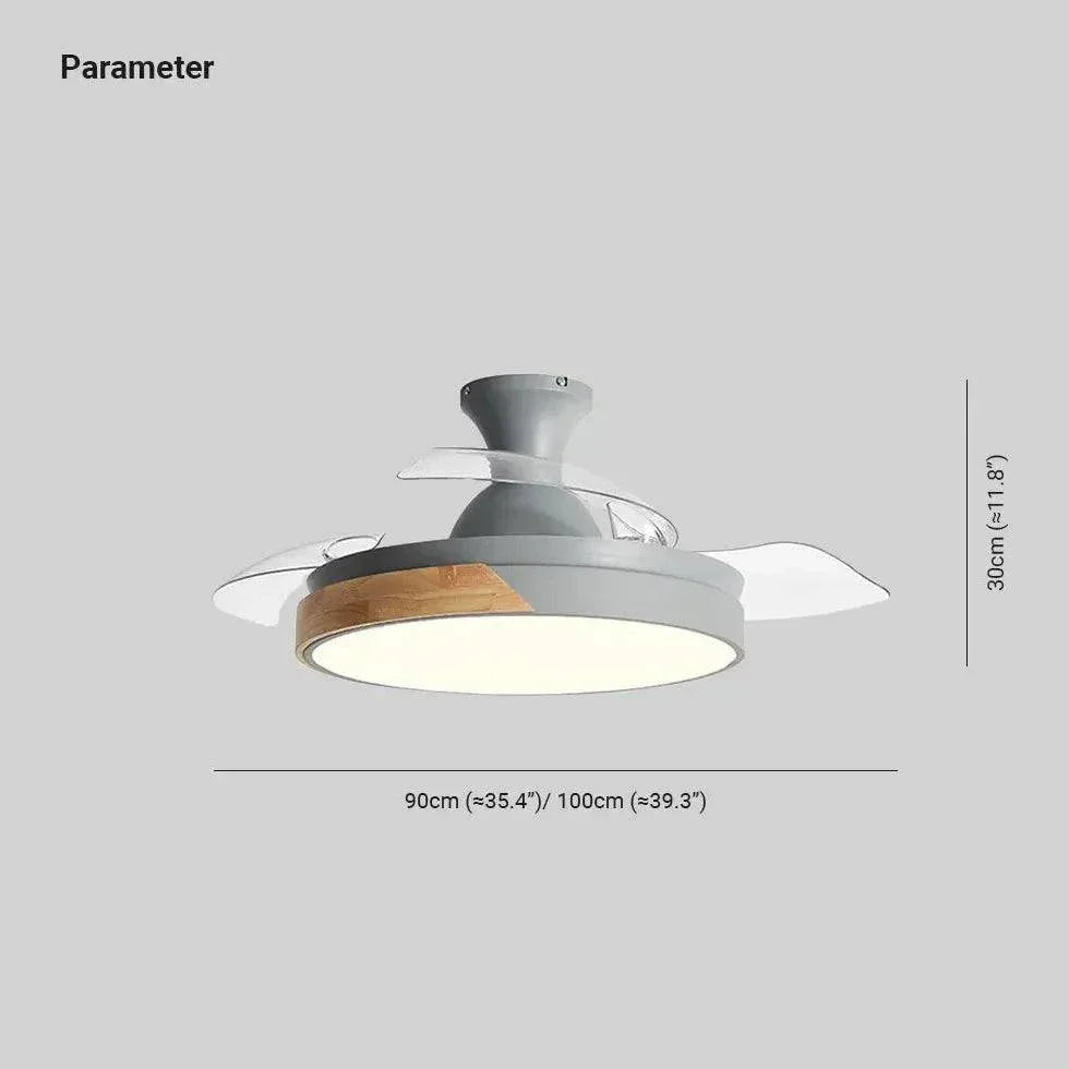 Lampes Led Plafond Ventilateur Invisible Moderne Bois - Clowas.fr