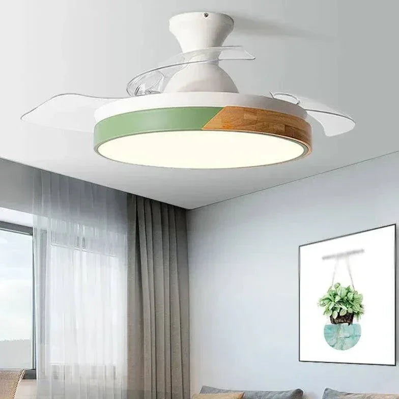 Lampes Led Plafond Ventilateur Invisible Moderne Bois - Clowas.fr