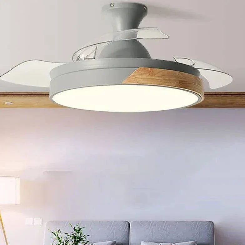 Lampes Led Plafond Ventilateur Invisible Moderne Bois - Clowas.fr