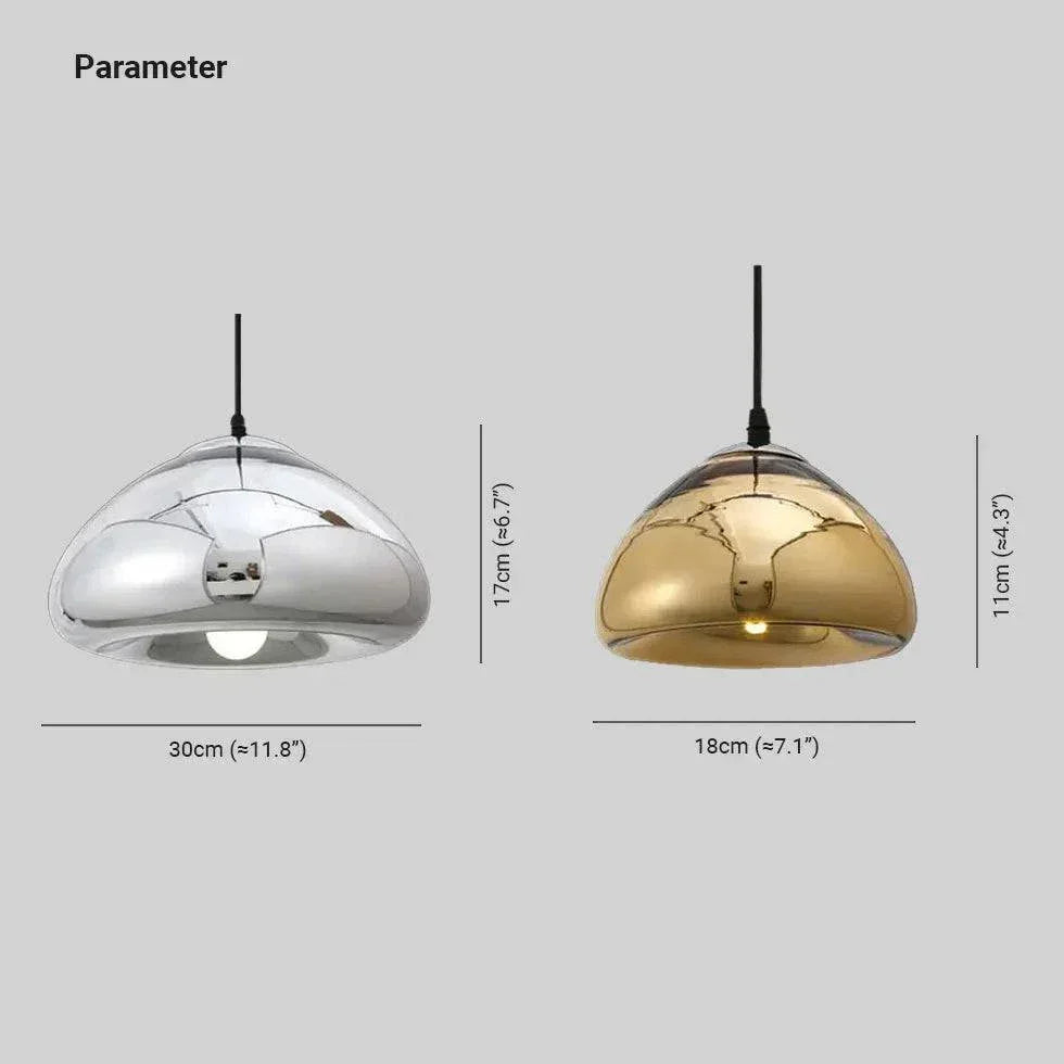 Suspension En Miroir En Forme De Demi-Sphère - Clowas.fr