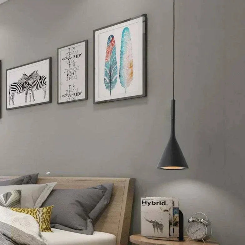 Lustre Industriel Moderne Noir Simple - Clowas.fr