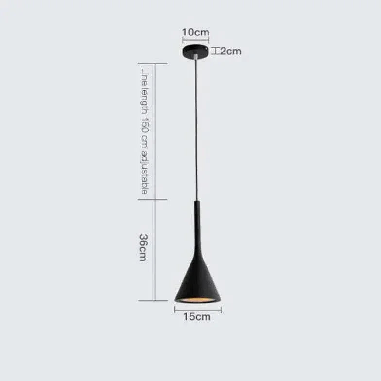 Lustre Industriel Moderne Noir Simple - Clowas.fr