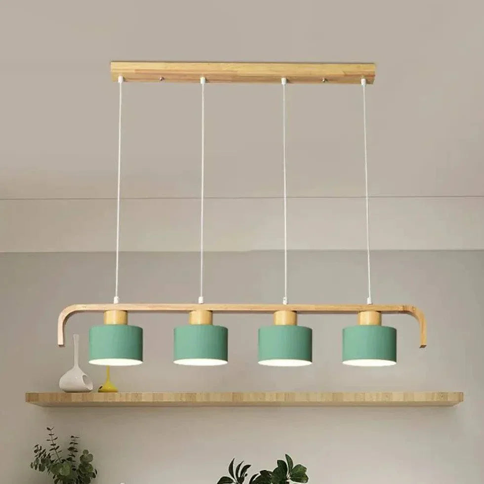 Suspension E27 Nordique Créative Moderne Bois - Clowas.fr