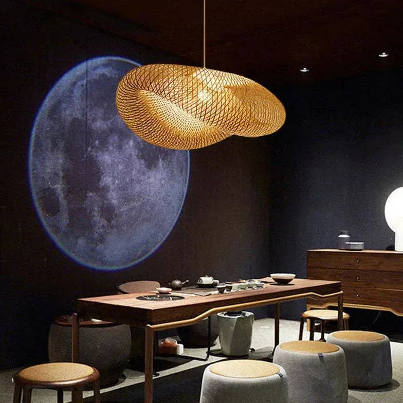 Suspension En Jute Style Asiatique Moderne - Clowas.fr