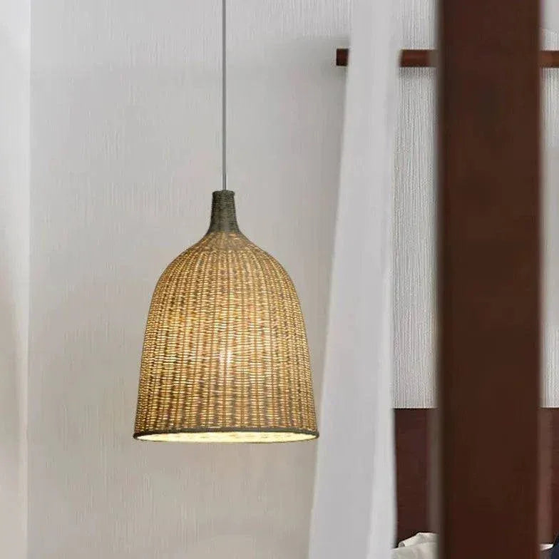 Lustre Créatif De Style Antique En Rotin - Clowas.fr