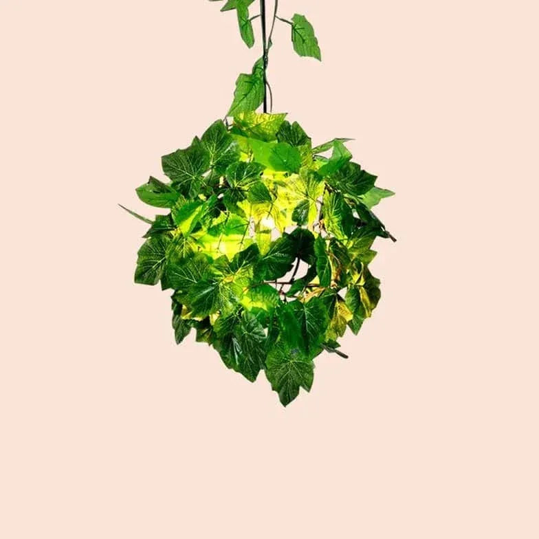 Lustre Sphérique Décoratif Créatif De Plante Verte - Clowas.fr