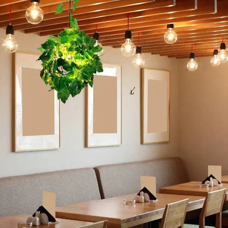 Lustre Sphérique Décoratif Créatif De Plante Verte - Clowas.fr