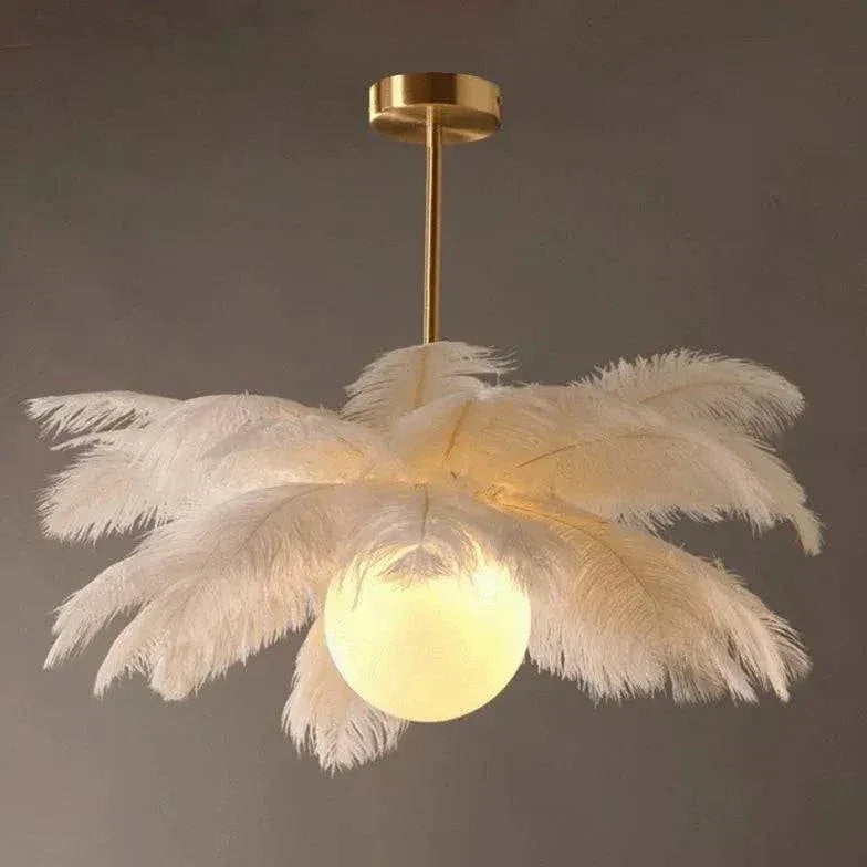 Plafonnier Plume Élégant Et Créatif - Clowas.fr