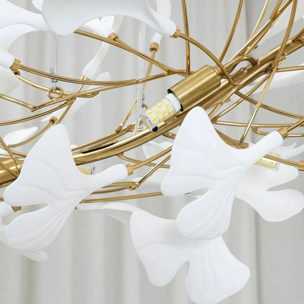 Suspension Led Moderne En Forme De Ginkgo - Clowas.fr