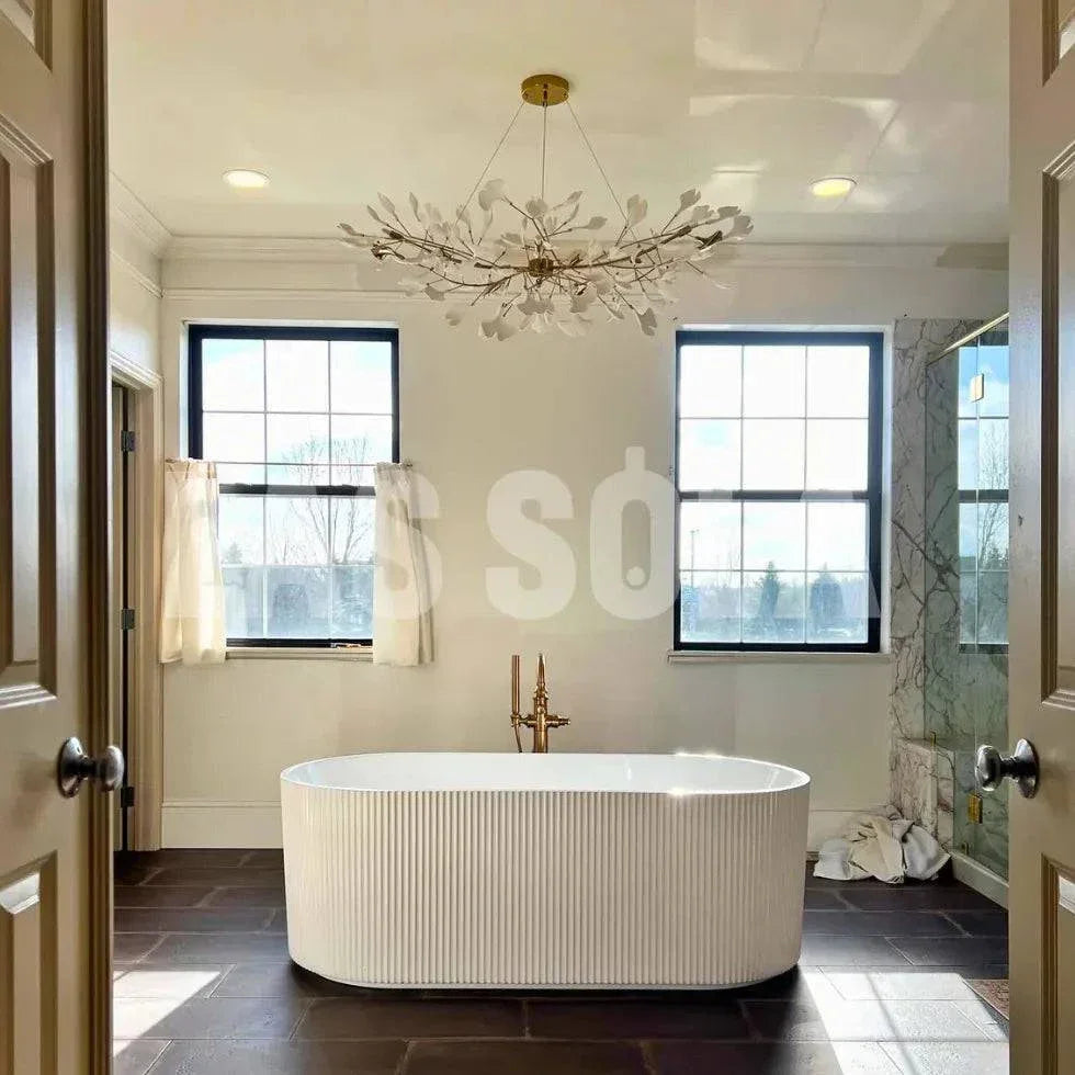 Suspension Led Moderne En Forme De Ginkgo - Clowas.fr