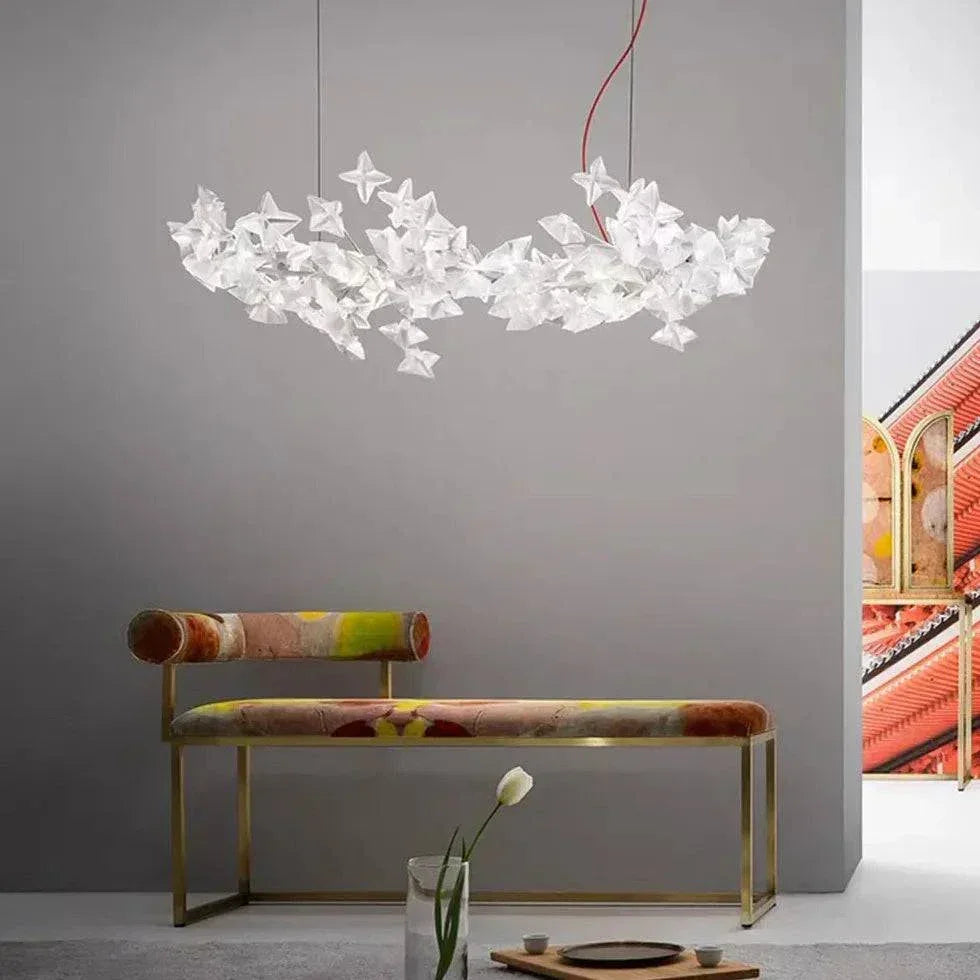 Lustre Créatif Italien Moderne En Argent - Clowas.fr