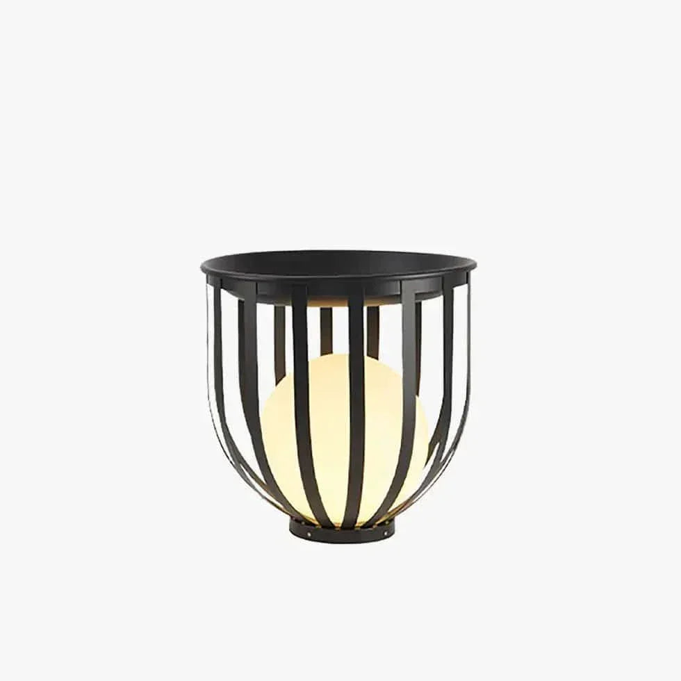 Lampadaire D'Extérieur Lanterne Sphérique En Fer - Clowas.fr