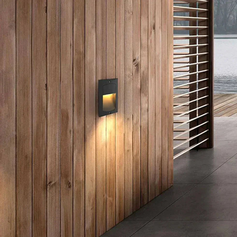 Lampe D'Extérieur Noire Éclairée Vers Le Bas - Clowas.fr