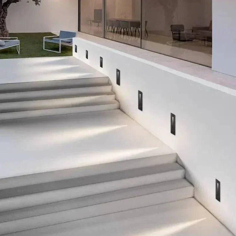 Luminaire Extérieur À Led Encastré Géométrique À Gradins - Clowas.fr
