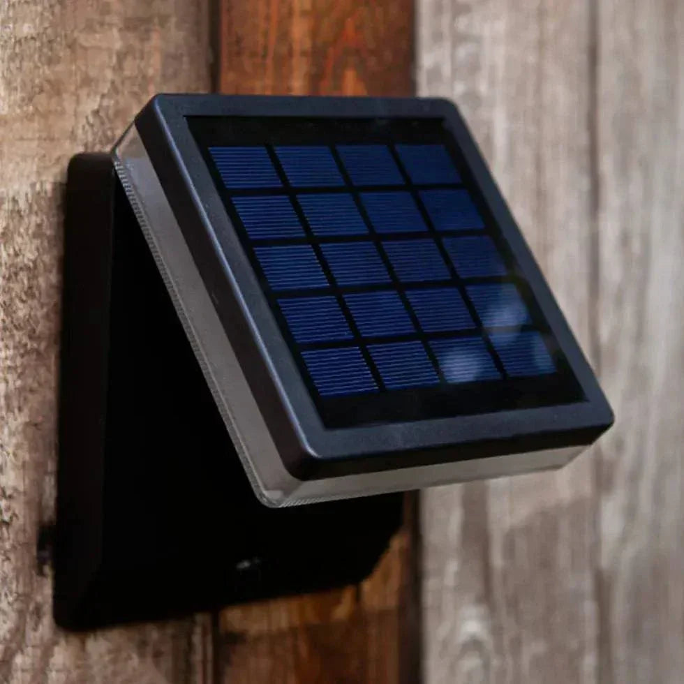 Applique Murale D'Extérieur Led Noire À Capteur Pliable - Clowas.fr