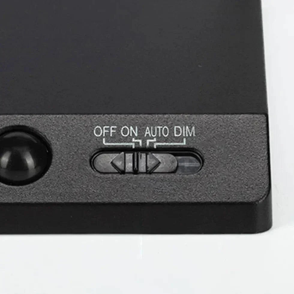 Applique Murale D'Extérieur Led Noire À Capteur Pliable - Clowas.fr