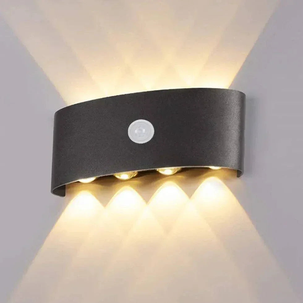 Applique Murale D'Extérieur À Led À Induction Pour Éclairage Haut Et Bas - Clowas.fr