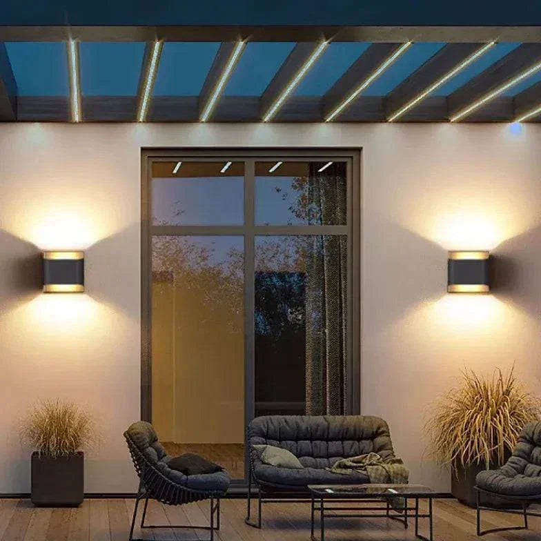 Applique Extérieur Led Éclairage Haut Et Bas Imperméable Jardin - Clowas.fr