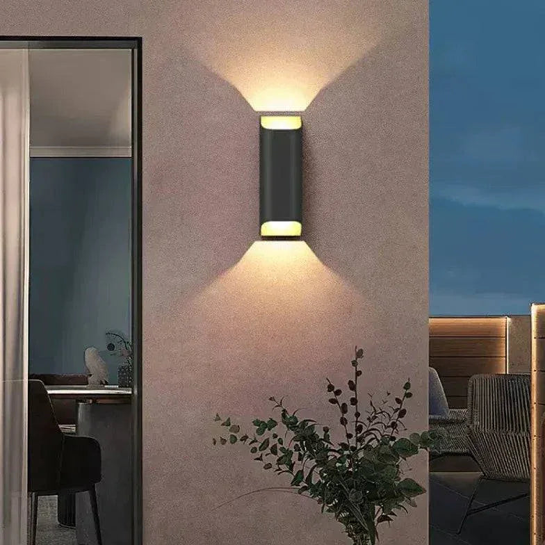 Applique Extérieur Led Éclairage Haut Et Bas Imperméable Jardin - Clowas.fr