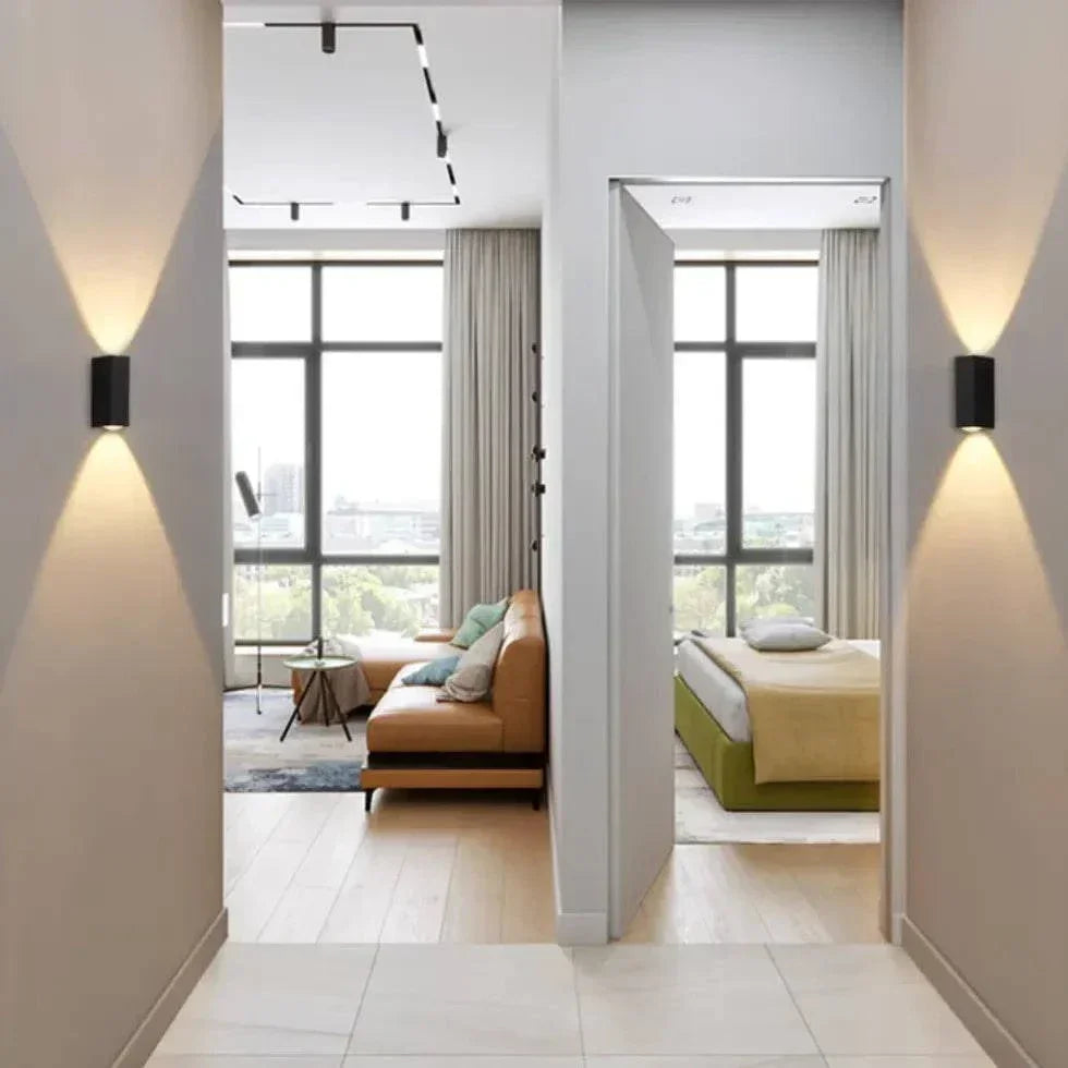 Applique Murale Extérieure Led Supérieure Et Inférieure Étanche - Clowas.fr