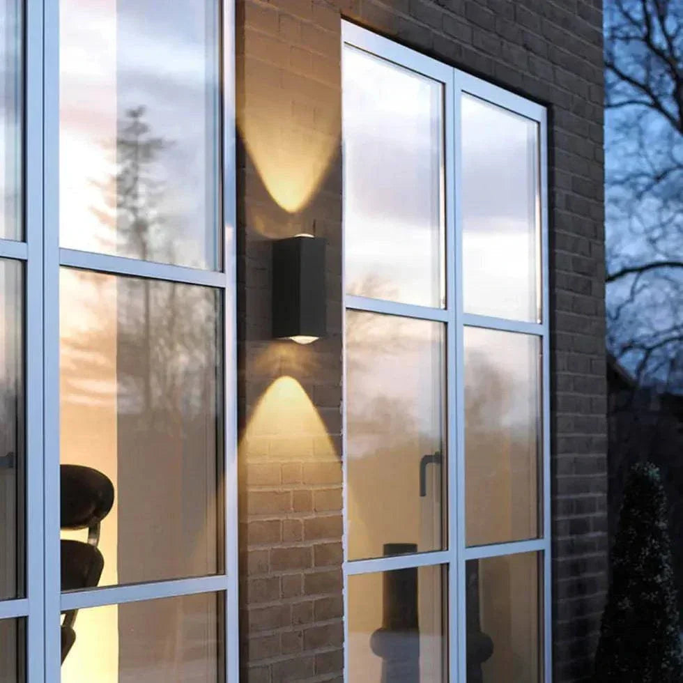 Applique Murale Extérieure Led Supérieure Et Inférieure Étanche - Clowas.fr