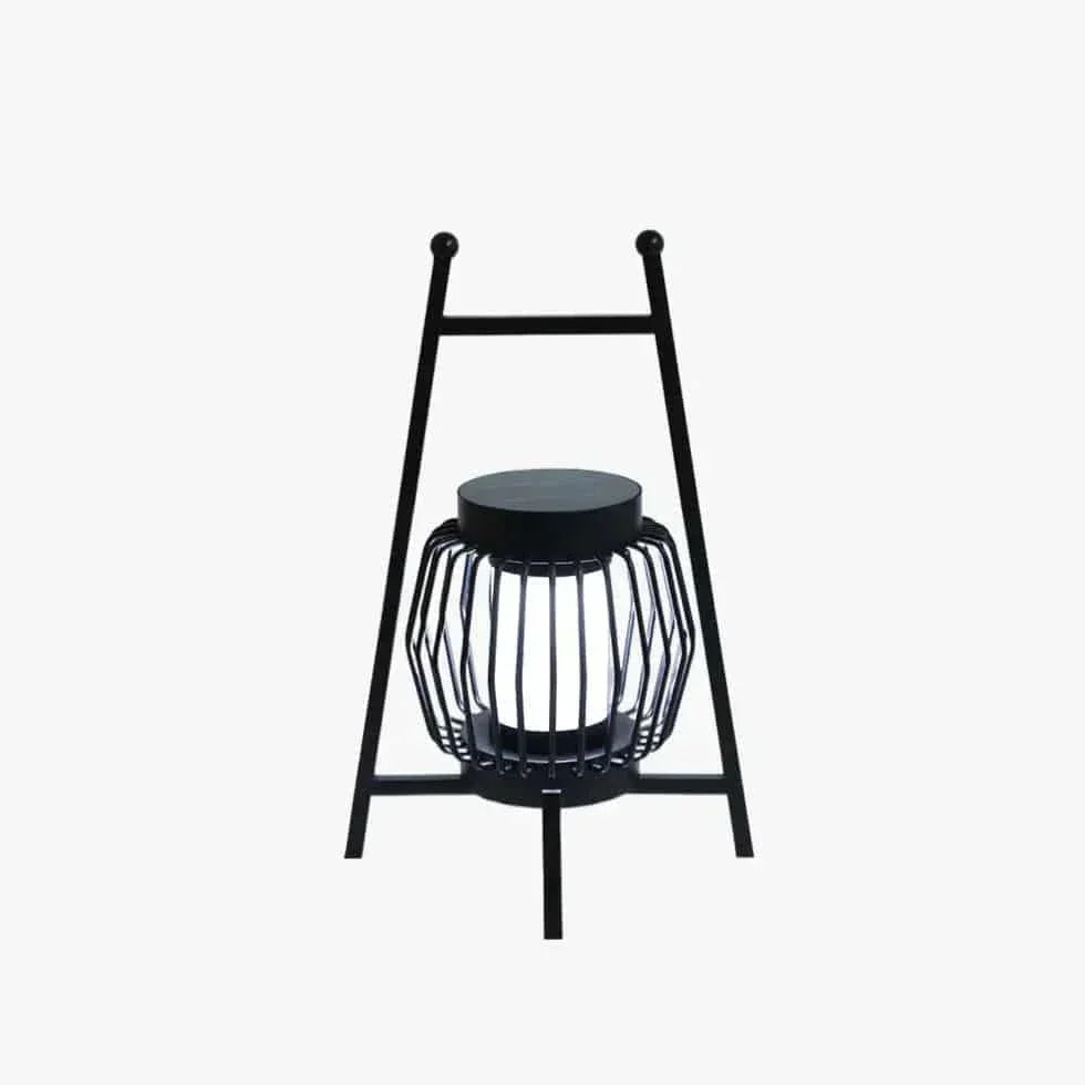 Lampadaire D'Extérieur Solaire Noir Lantern - Clowas.fr