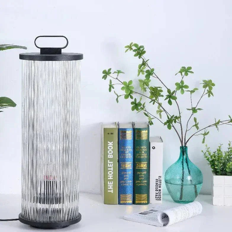 Lampadaire D'Extérieur À Rayures Verticales Transparentes - Clowas.fr