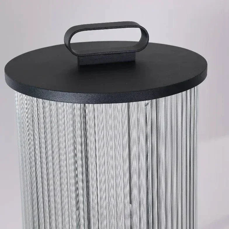 Lampadaire D'Extérieur À Rayures Verticales Transparentes - Clowas.fr