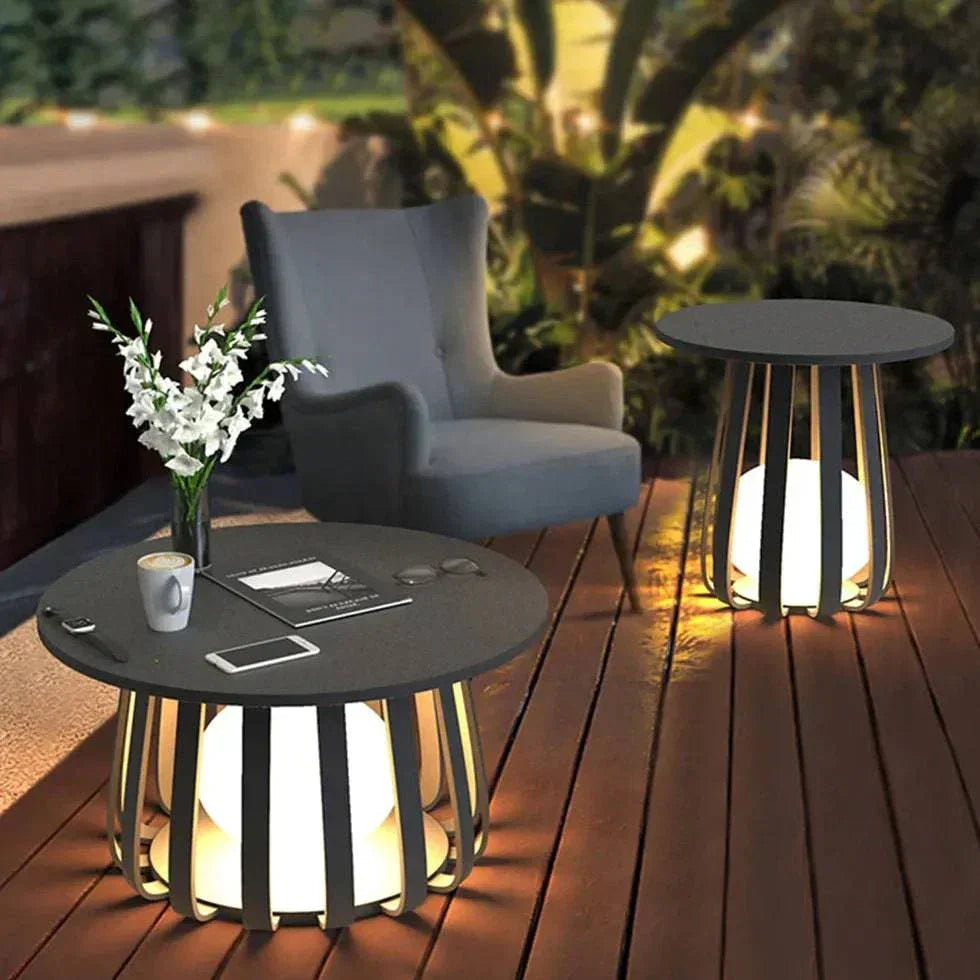 Lampadaire Extérieur De Jardin De Table Noir - Clowas.fr
