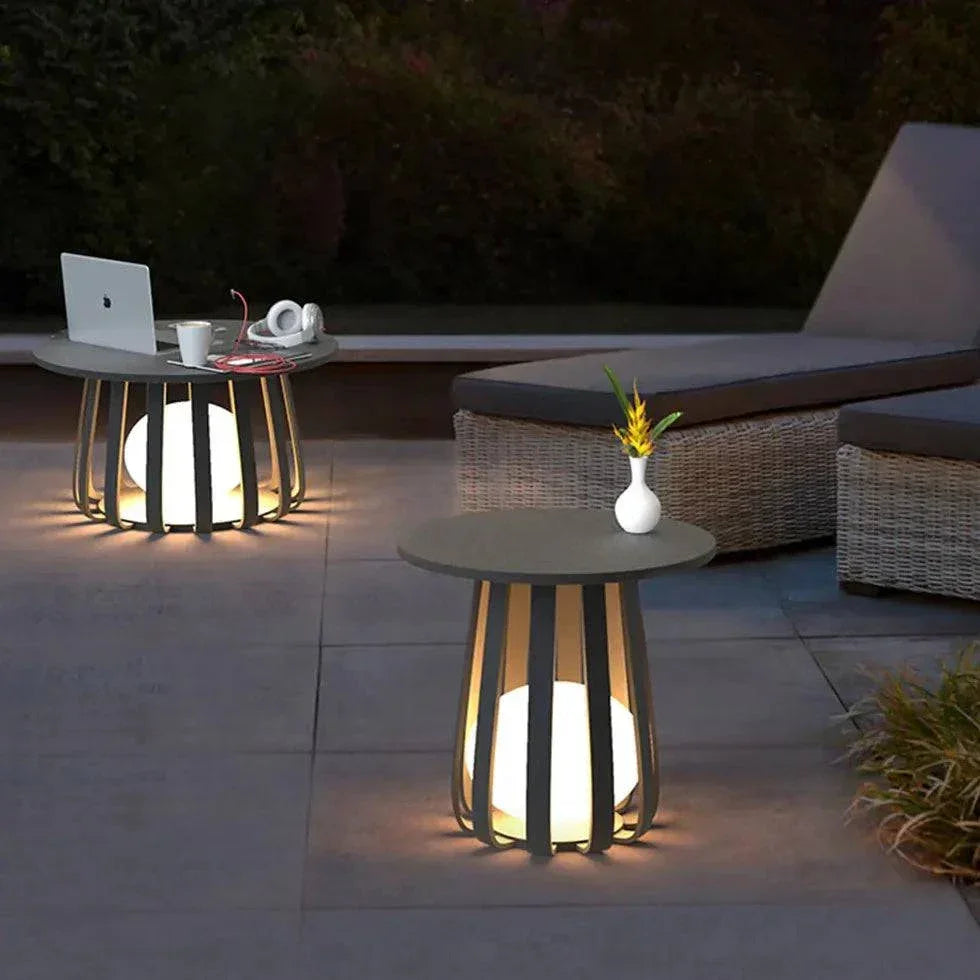 Lampadaire Extérieur De Jardin De Table Noir - Clowas.fr