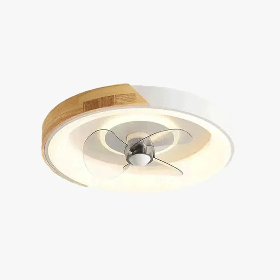 Ventilateur Plafonnier Rond Coloré Avec Lumière Chambre - Clowas.fr